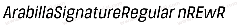 ArabillaSignatureRegular nREwR字体转换